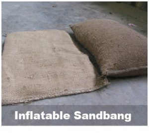 Inflatable sandbang